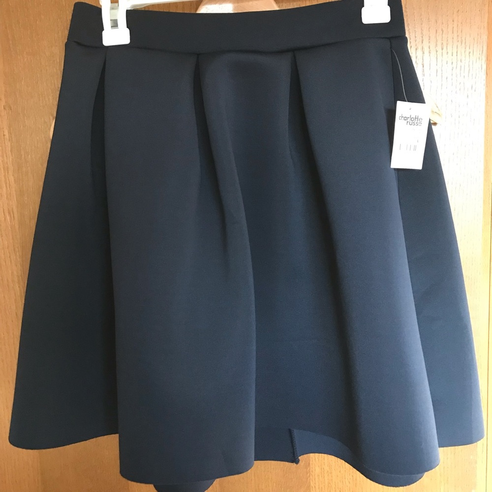 NWT Charlotte Russe Navy Skirt